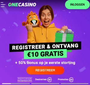 Registreren bij OneCasino